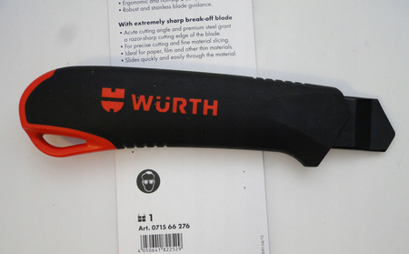 WURTH Nóż monterski z suwakiem 2C-H25MM-L195MM