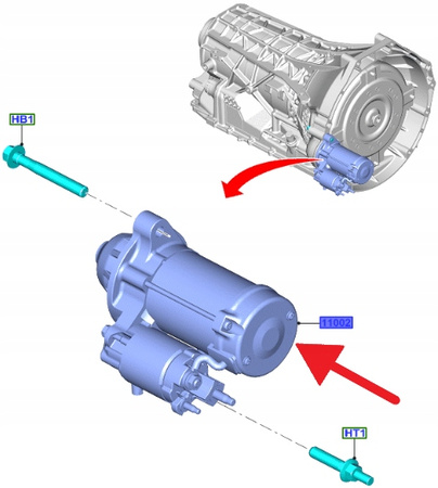 ROZRUSZNIK 5.0 V8 10R80 FORD MUSTANG 2017- 2021 OE 2115275 _ JR3T-11000-AA