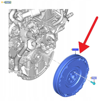 KOŁO ZAMACHOWE 1.5 TDCI FORD CONNECT KUGA 2020- 2521667 _ JX61-6477-CD