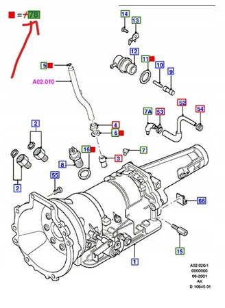 USZCZELNIACZE SKRZYNI AUTOMAT FORD SIERRA SCORPIO _ 6177254 _ 87GT-7D302-AA