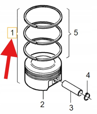 TŁOK Z PIERŚCIENIAMI 2.0 D4 VOLVO XC60 XC90 2020- S90 V90 V60 OE 32336300