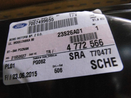 DRZWI LEWE BOCZNE PRZESUWNE FORD TRANSIT Mk5 Mk6