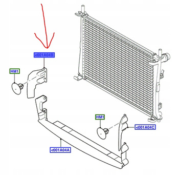 KIEROWNICA POWIETRZA LEWA FORD FUSION FIESTA 2001- 1363613 _ 6S6H-A001A04-CA