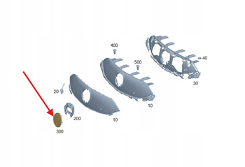 GWIAZDA EMBLEMAT LOGO GRILL DISTRONIC MERCEDES EQE W295 W297 OE A0008882200