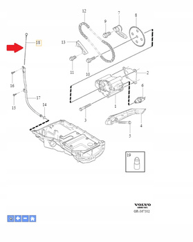 BAGNET MIARKA POZIOMU OLEJU 1.8 2.0 B4 VOLVO V70 S80 2007- V50 OE 31375293