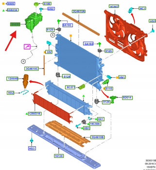 ZBIORNIK NADMIAROWY MONDEO 2014-22 1863539 _ DG93-8A080-BA