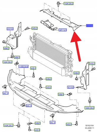 WLOT POWIETRZA GÓRNY FORD FOCUS 2007- 2008 OE 1480459 _ 7M51-16613-BB