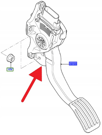 PEDAŁ GAZU FORD S-MAX GALAXY 2006- OE 2139896 _ 6G92-9F836-JH