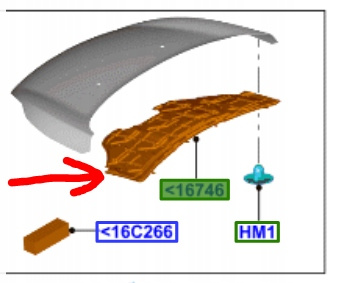 WYGŁUSZKA WYGŁUSZENIE MASKI FIESTA Mk7 2012-17 1792192 _ C1BB-A16746-AC