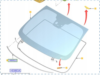 SZYBA PRZEDNIA FORD MONDEO 2014- 1923538 _ DS73-F03100-LK