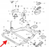 DOLNA BELKA SANEK WZMOCNIENIE VOLVO XC60 2009- S60 V60 2011- OE 31429723