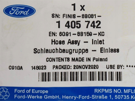 PRZEWÓD UKŁADU CHŁODZENIA FORD MONDEO S-MAX GALAXY