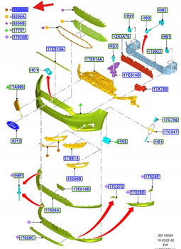ATRAPA ZDERZAKA LEWA FOCUS MK3 2014- 1873304 _ F1EB-15A299-BC