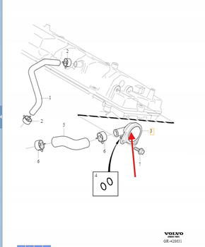 ZAWÓR ODMY 4.4 B8444S VOLVO XC90 2003- S80 2007- OE 30720100