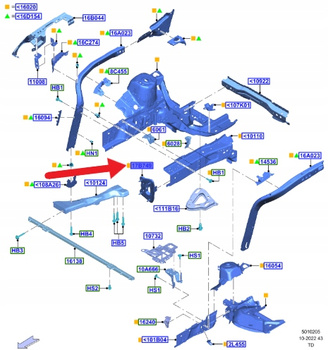 KOŃCÓWKA PRZEDŁUŻNICY PRAWA FORD KUGA 2020- 2448244 _ LX6B-S101B90-AB