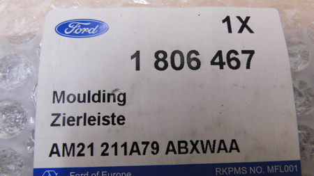 LEWA BOCZNA LISTWA DRZWI FORD S-MAX/GALAXY 2006-15_1806467-AM21-211A79-ABXWAA