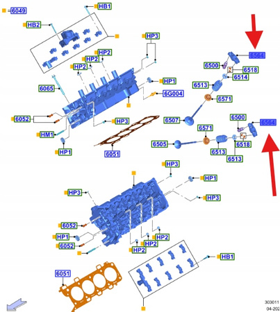DŹWIG ZAWORU 5.0 V8 FORD MUSTANG MK6 2017- OE 2414527 _ ML3E-6529-FA