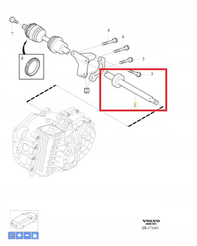 PRAWA POŁOŚ D5 2.4 VOLVO V70 S60 2006- OE 8252059