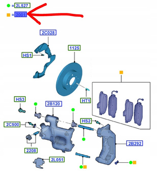 KLOCKI HAMULCOWE PRZÓD FORD KA Mk2 2008-2016_1559698_9S51-2K021-BA