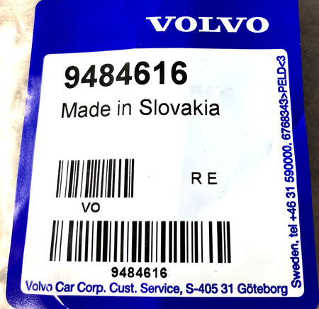 Lewa zaślepka ramienia wycieraczki Volvo 9484616