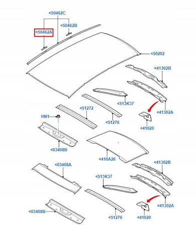 ZAŚLEPKA LISTWY DACHOWEJ PRZÓD PRAWA FORD S-MAX 2006- _ 1381576 _ 6M21-R504A00-AB