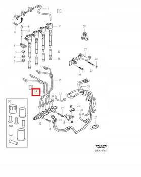 PRZEWÓD PALIWA VOLVO S80 II 10-11r V70 III 10-11r