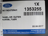 PŁYTA DRZWI ZEWNĘTRZNA LEWA FORD FIESTA FUSION_1353255_2N11-N24705-AH