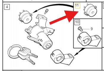 KOSTKA STACYJKI VOLVO S60 2001- XC90 2003- S80 V70 XC70 OE 8650054