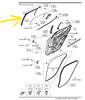 Prowadnica (L) szyby, drzwi - Mazda 3 BP_BDMT7360ZF