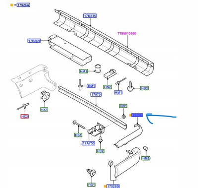 LISTWA BOKU PRAWA FORD TRANSIT 2006- 1751643 _ 6C11-29396-ACM5AB