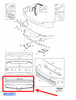DOKŁADKA OSŁONA ZDERZAKA TYŁ R-Design VOLVO XC90 2016-2021 OEM/OE 39835487