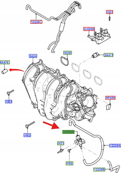 CZUJNIK ZAWÓR PODCIŚNIENIA 2.0L 2.3L DURATEC FIESTA 1357314 _ 1S7G-9J559-BB