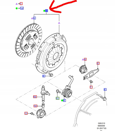 ZESTAW SPRZĘGŁA 2.0 TDCi FORD MONDEO Mk3 2000-_1435153_3S71-7540-H2A