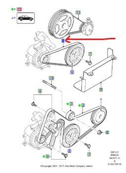 PASEK KLINOWY FORD TRANSIT Mk5 2.0 DIESEL _ 1332732 _ 1C1Q-6D314-AB