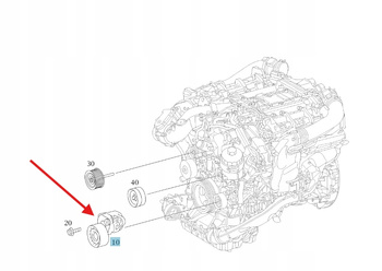 NAPINACZ PASKA KLINOWEGO DIESEL OM629 MERCEDES OE A6292000370