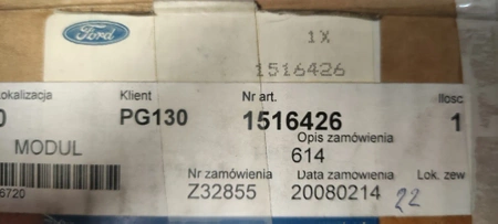 STEROWNIK WTRYSKU SILNIKA FORD MONDEO TRANSIT 2.0D 1516426 _ 8U71-9F954-BA