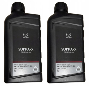 2x Olej syntetyczny Mazda OE Original Oil Supra-X 0W-20 1L SUPRA0W201