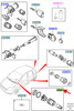 WKŁAD STACYJKI FORD TRANSIT MONDEO 4355452 _ 2S61-A3697-AA
