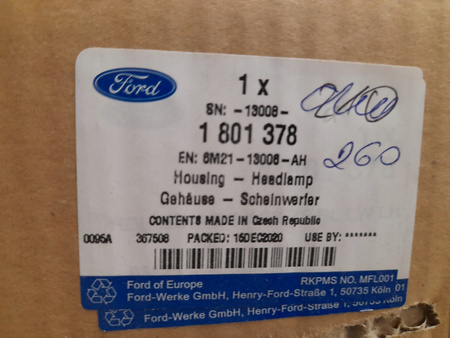 REFLEKTOR LEWY KSENONOWY FORD S-MAX GALAXY 2006- 1801378 _ 6M21-13006-AH