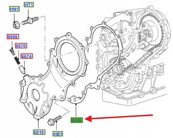 USZCZELKA POMPY OLEJU POKRYWY ROZRZĄDU 1.8L TDCi 1113202 _ XS4Q-6A628-AE