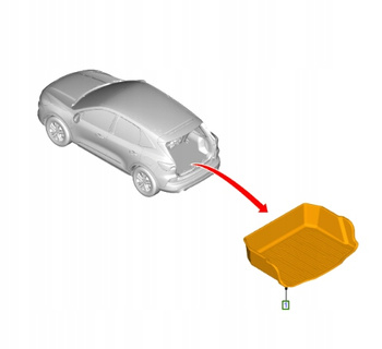 MATA BAGAŻNIKA Z WYSOKIMI BRZEGAMI FORD KUGA Mk3 _2556629_AMLV4J-454B12-BA