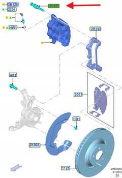 ŚRUBA USTALAJĄCA MUSTANG 2015- 2167804 _ FR3C-2C150-FB