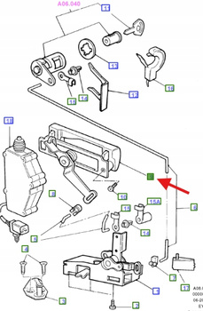 KLAMKA ZEWNĘTRZNA TRANSIT 1995-2000 1090661 _ 86VB-V43836-AE