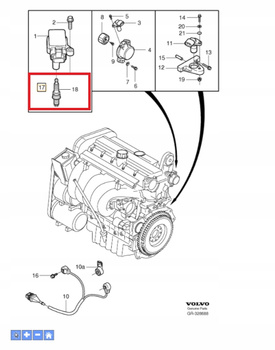 Volvo OE 30751806 świece zapłonowe