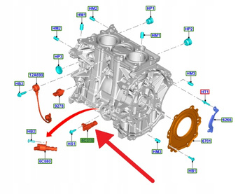 CZUJNIK POŁOŻENIA WAŁU 1.2 1.5 EB FORD PUMA KA+ OE 2120779 _ GN1A-6C315-AB