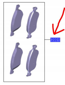 KLOCKI HAMULCOWE PRZÓD FORD FIESTA Mk8 ST _2641075_KTK1BC-2K021-AD