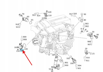 ELEKTROMAGNES CZUJNIK FAZ ROZRZĄDU BENZYNA OM271 MERCEDES OE A2710510177