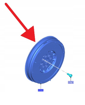 KOŁO ZAMACHOWE 2.0 ECOBLUE 8F40 TRANSIT KUGA SMAX 2037925 _ GK2P-6375-AB