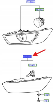 HELOGEN LEWY PRZEDNI FORD MONDEO 2007- OE1731477 _ BS71-15K202-AB