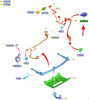 MODUŁ WIĄZKI HAKA FORD C-MAX FOCUS KUGA 2346966 _ F1CJ-14F546-BF